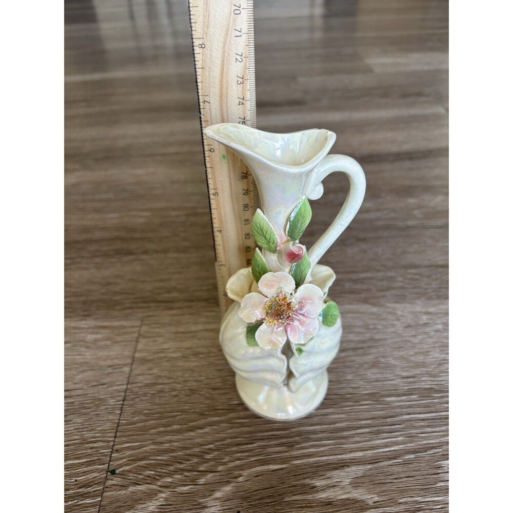 Norcrest Luminous Shell Wrapped Vase Crafted in Japan